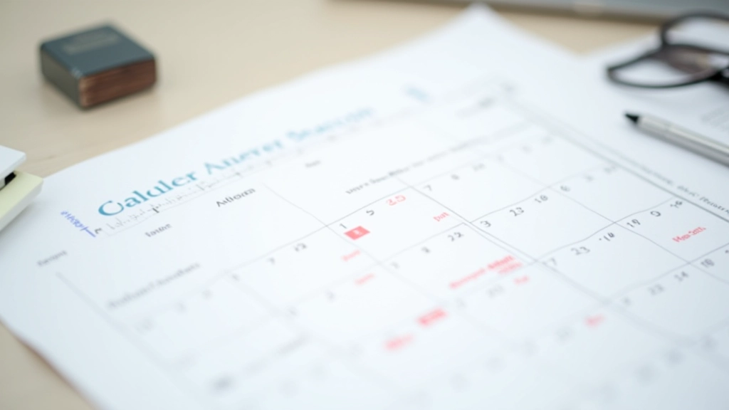Calendário de pagamento do IMI mostrando os três prazos anuais destacados em vermelho